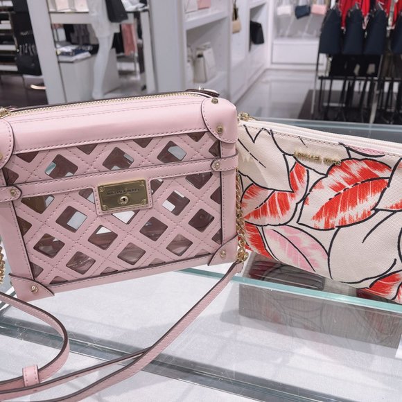 MK Theodora Small Zip Trunk Leather Crossbody Bag - Picture 3 of 10